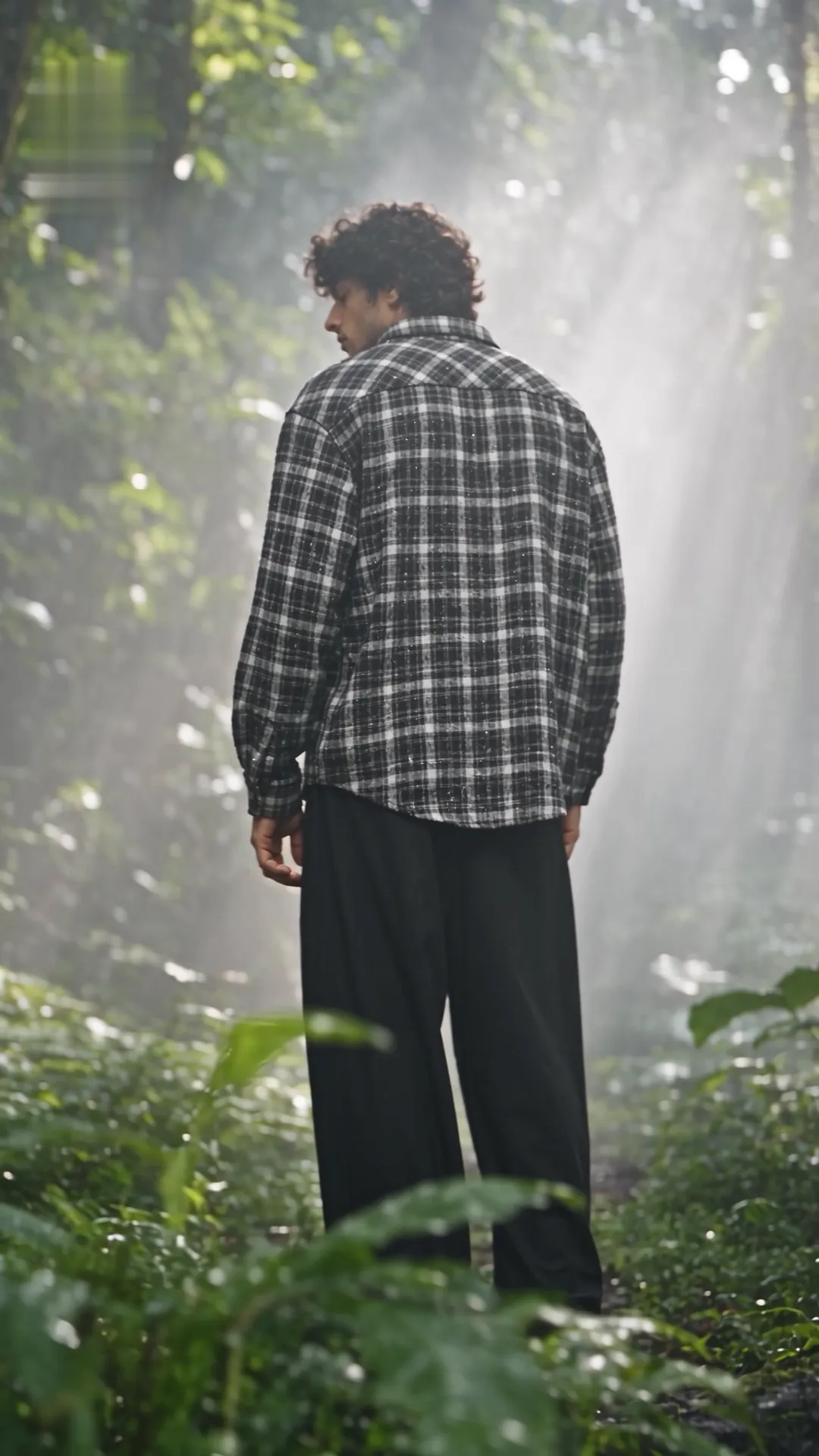 Monochrome Check Shirt, Trendy Wild campaign