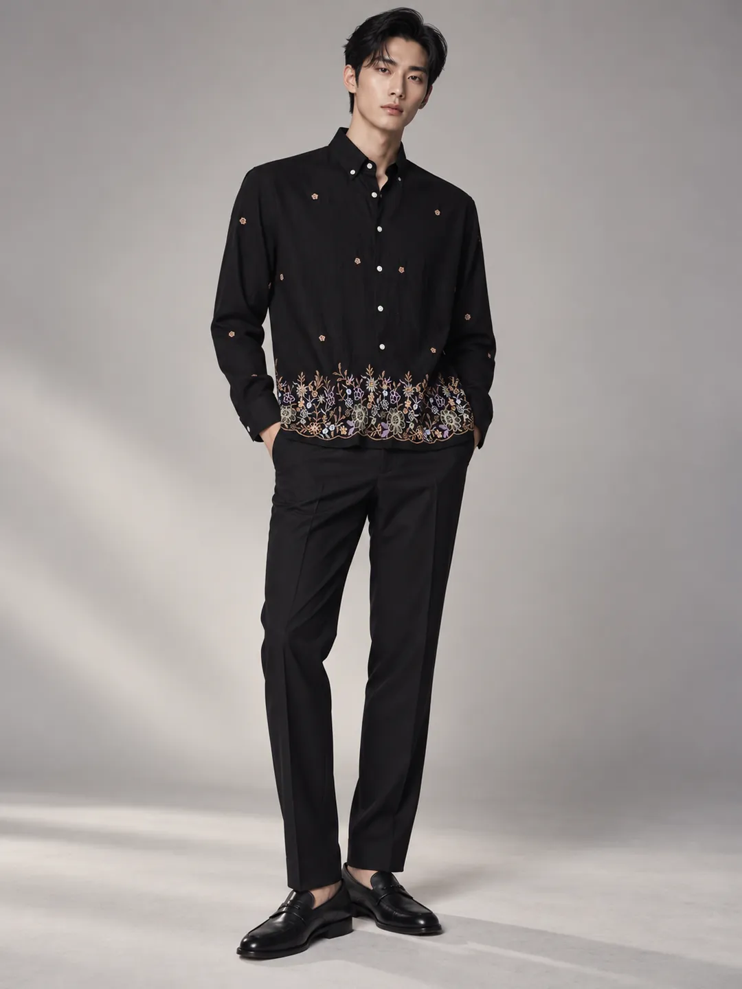 Embroidered Hem Shirt — campaign image 1
