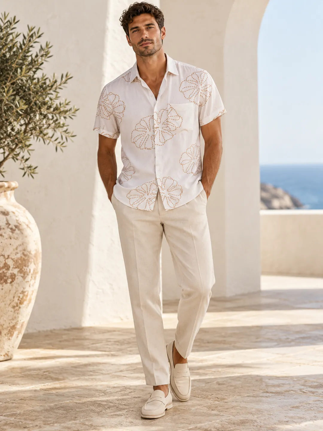 Floral Line Resort Shirt — campaign image 1