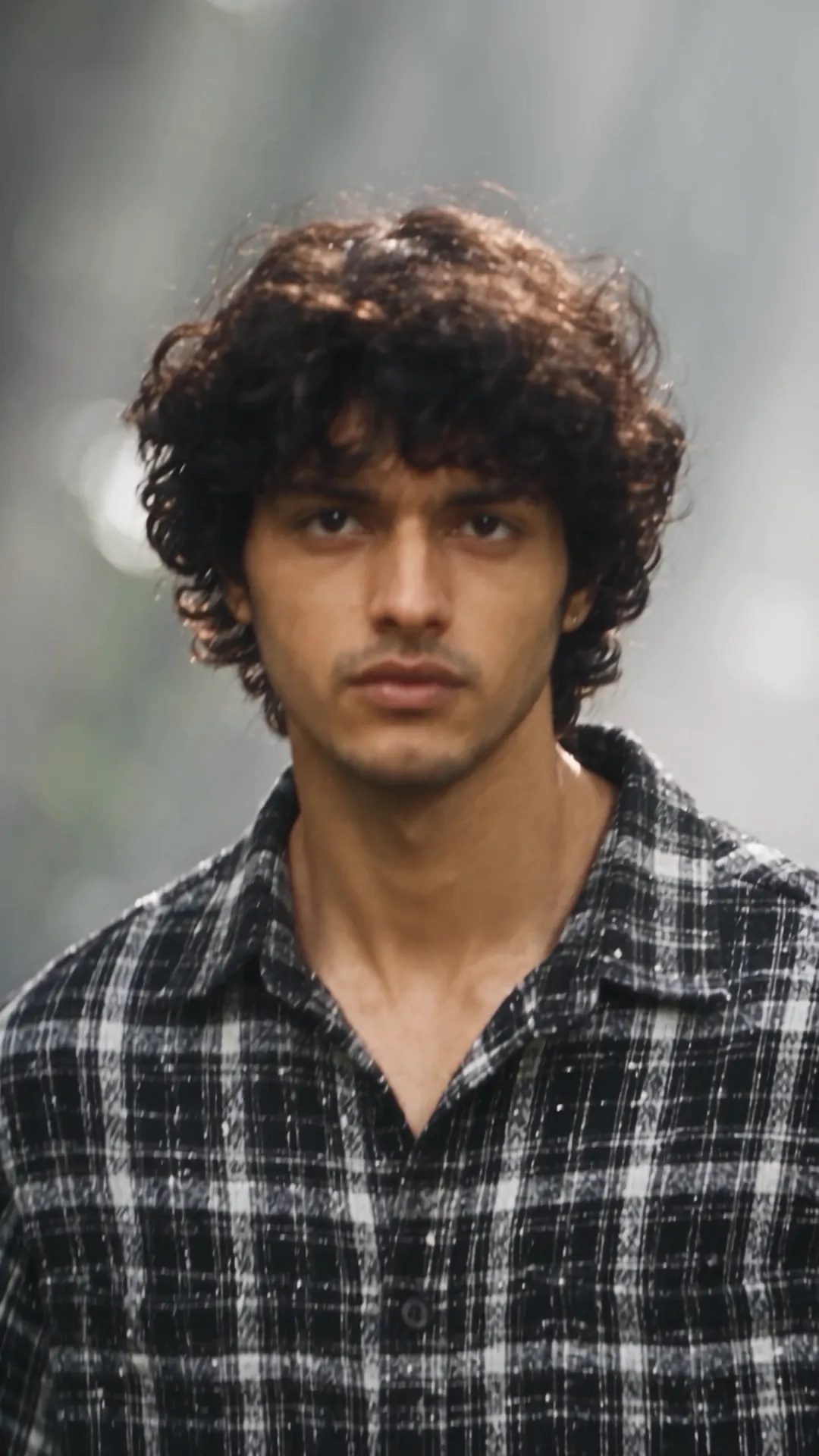 Monochrome Check Shirt detail