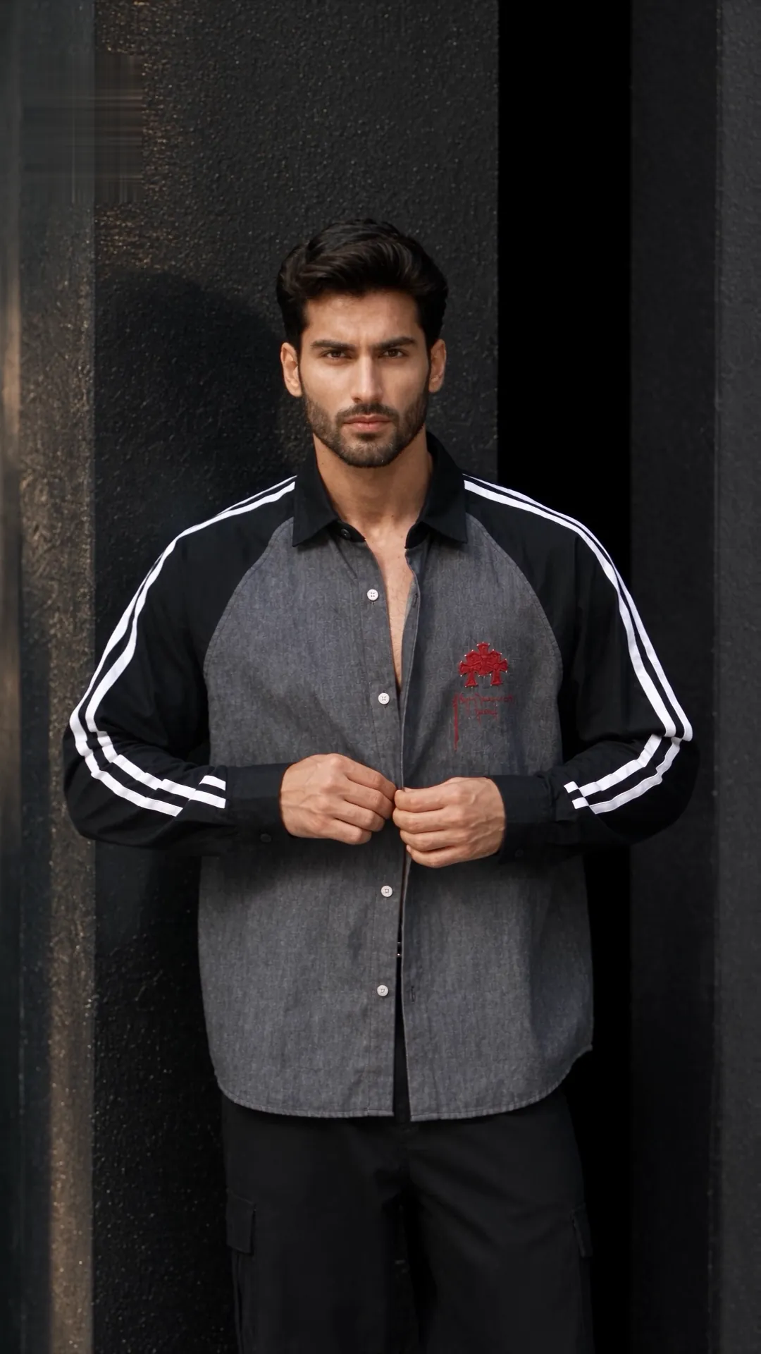 Raglan Stripe Shirt, Trendy Vedan campaign