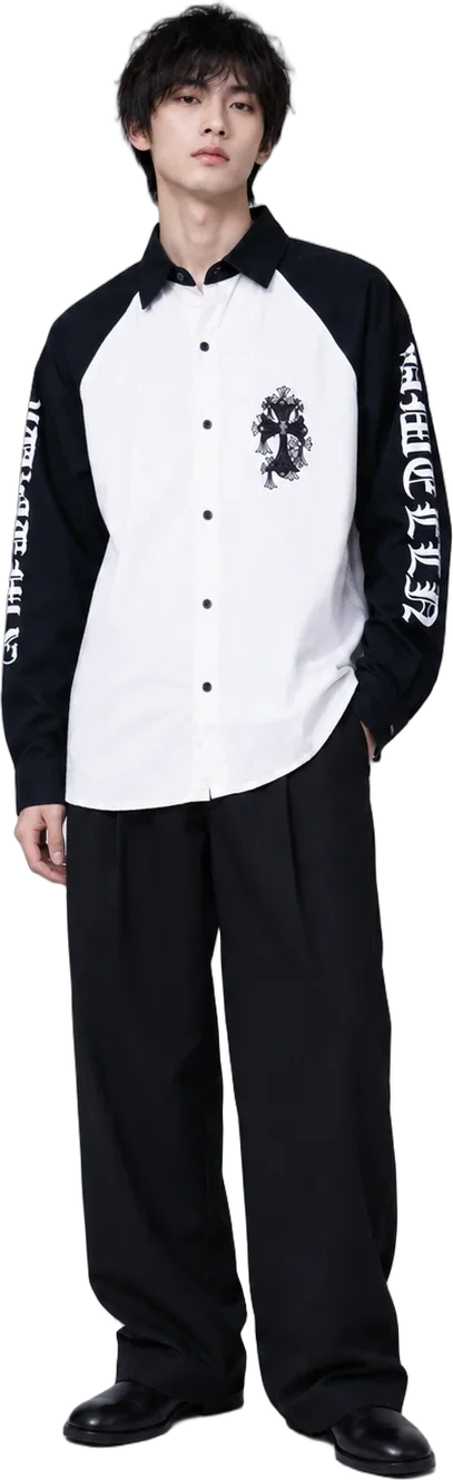 Gothic Cross Raglan Shirt